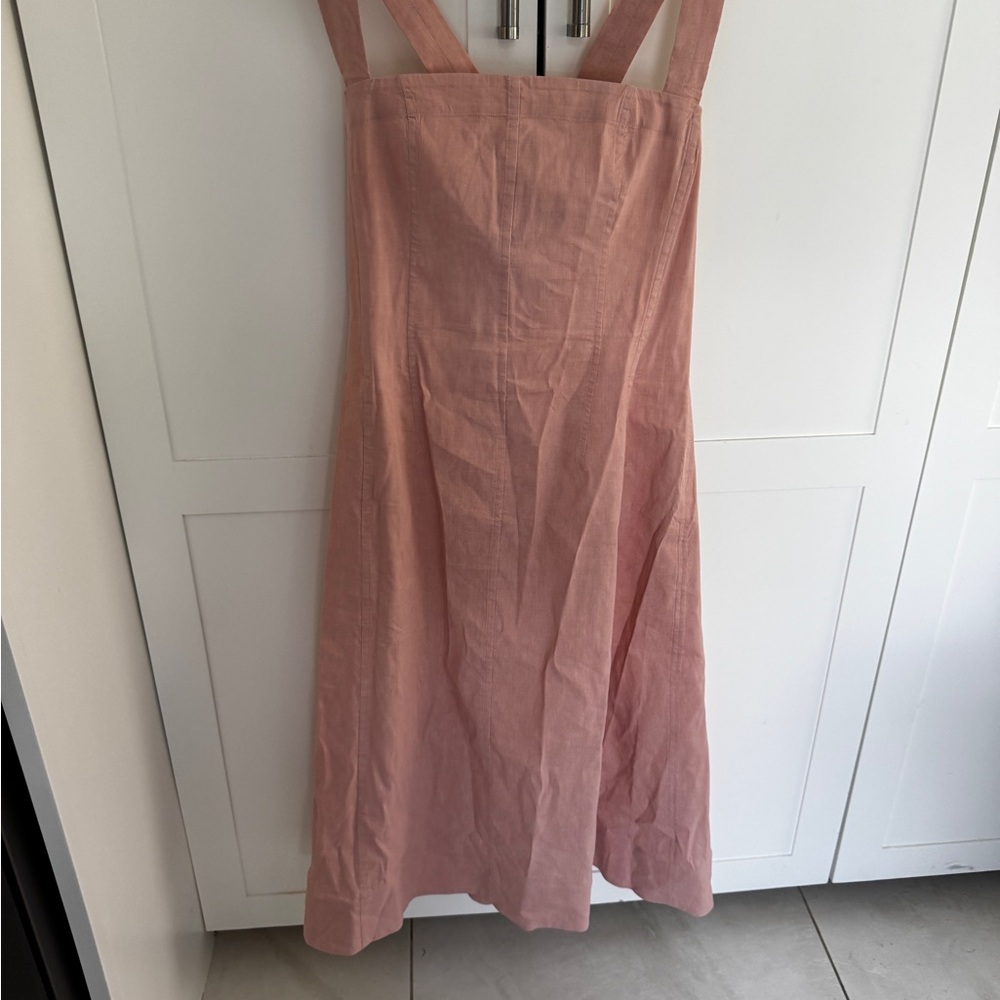 Theory Pink Square Neckline Sundress